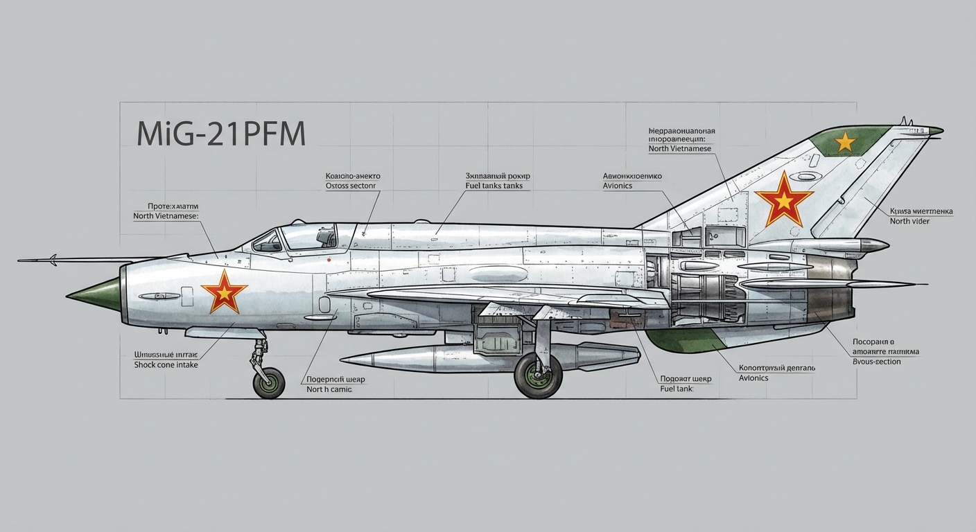MiG-21 profile view