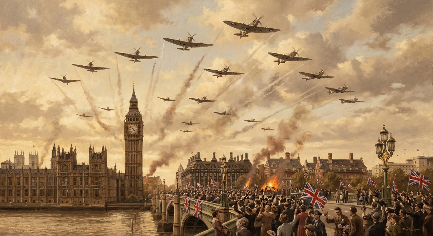 Victory flypast over London, September 1945