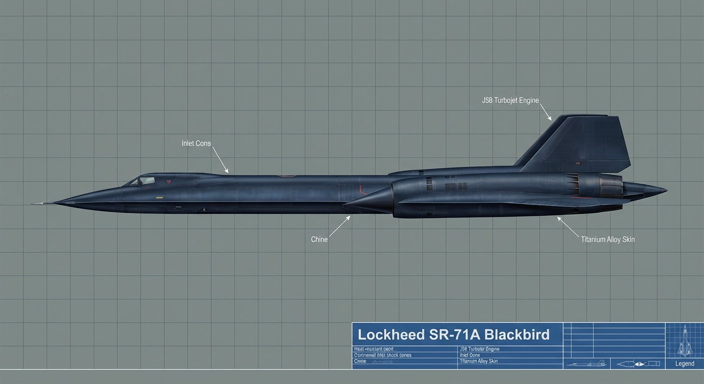 SR-71A Blackbird side profile view