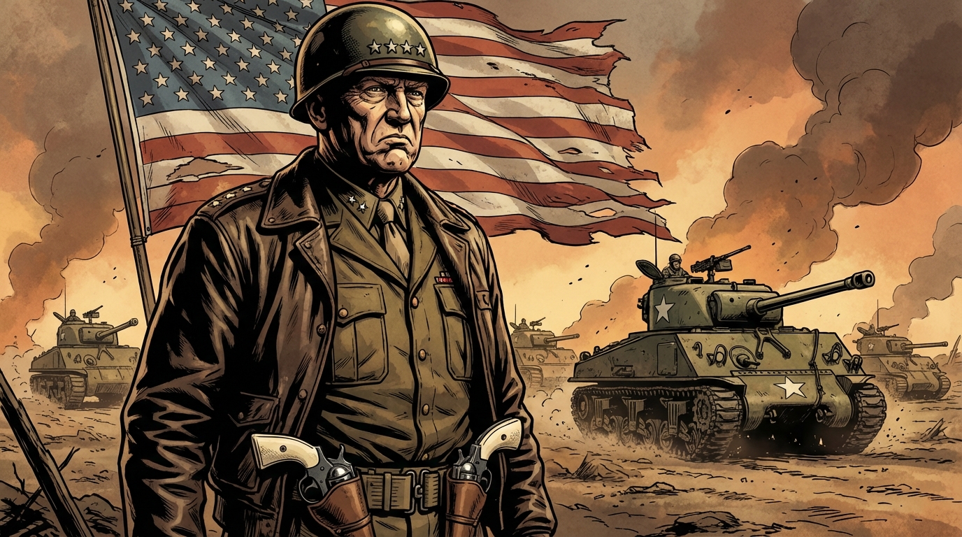 George S. Patton profile artwork