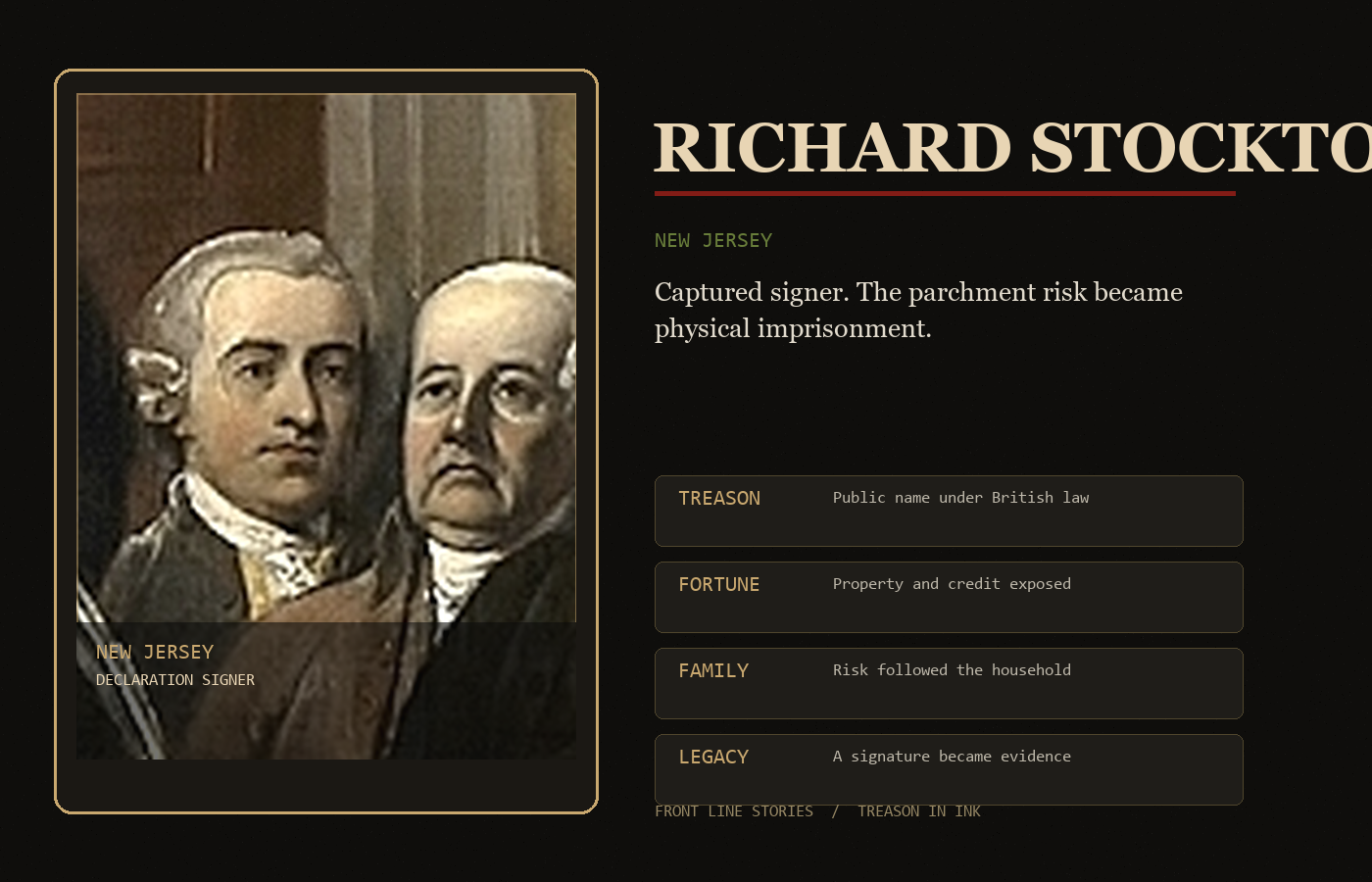 Richard Stockton profile