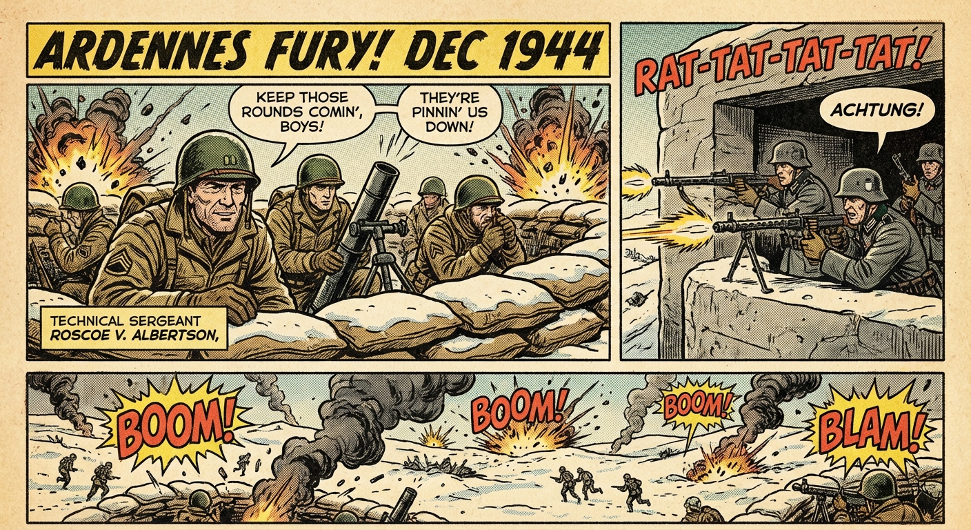 American infantry pinned down by MG-42 fire