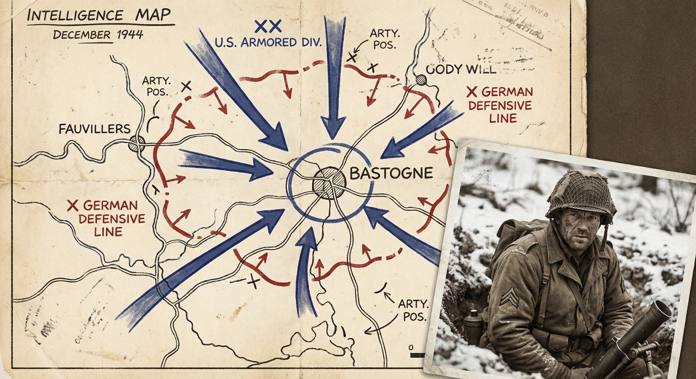 Tactical Map — CCB advance route