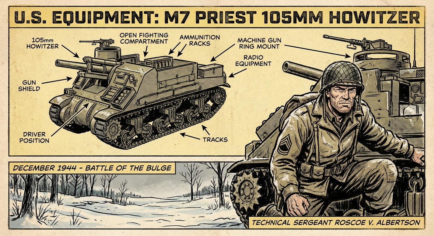 M7 Priest Self-Propelled Howitzer — Equipment Reference