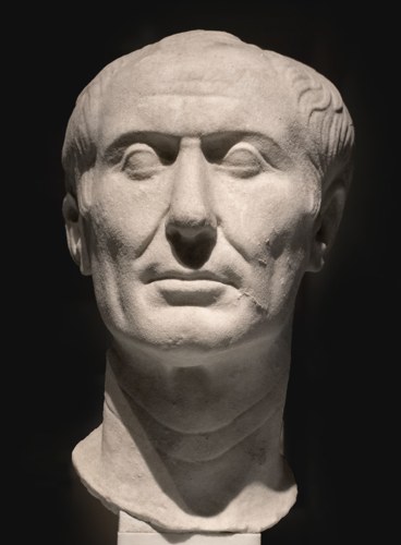 Portrait of Gaius Julius Caesar (public domain, via Wikimedia Commons)
