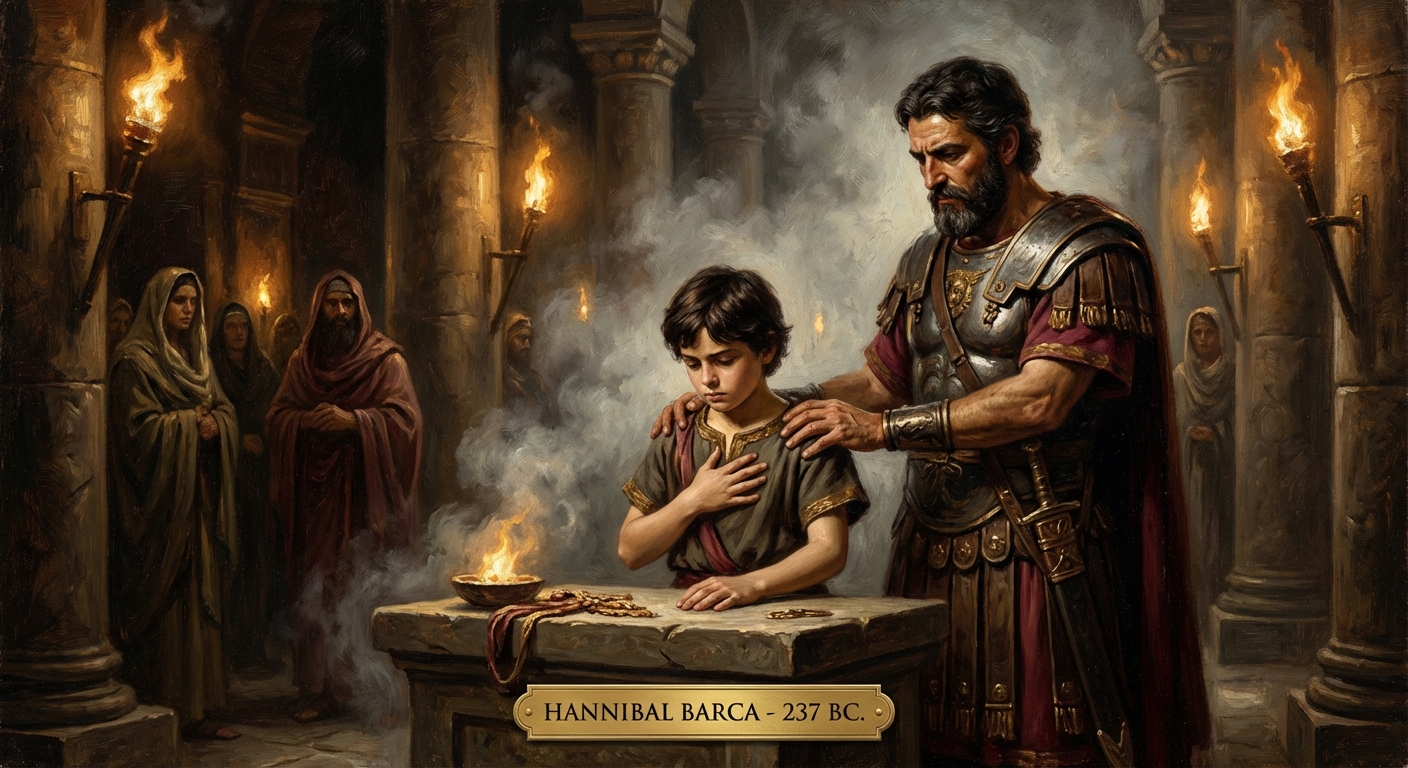 Hannibal's army marching from Spain, 218 BC