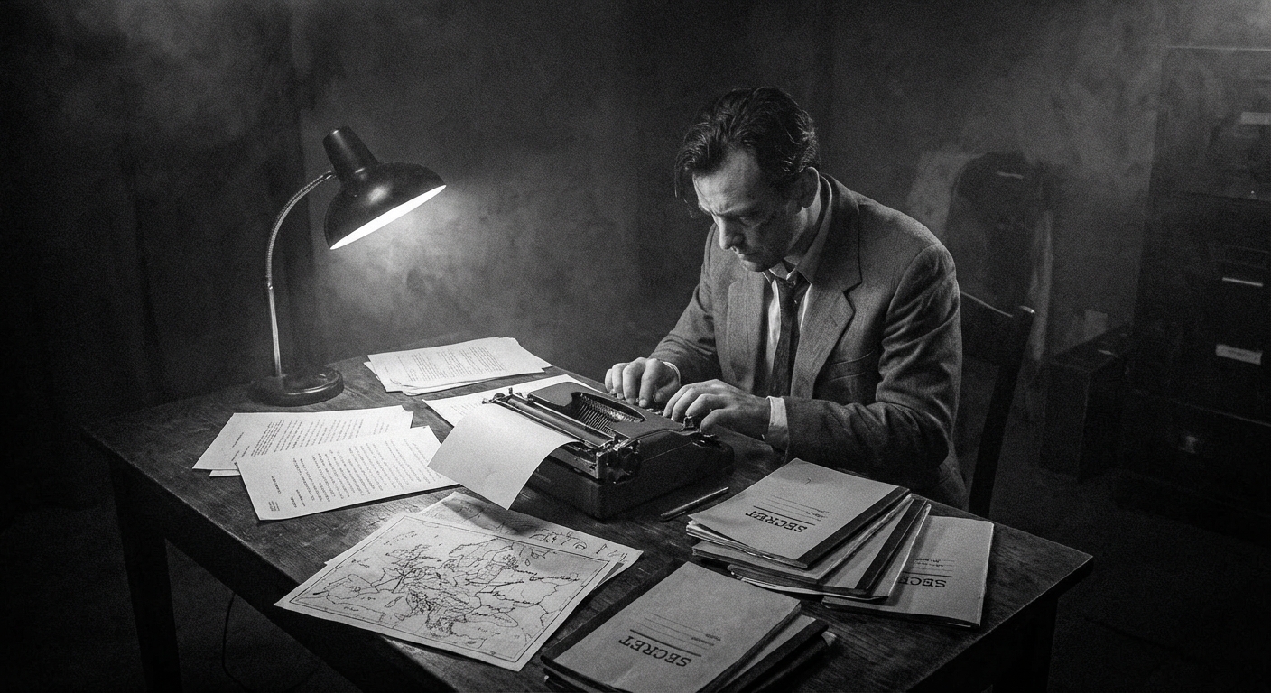 Typewritten reports from a fictional network