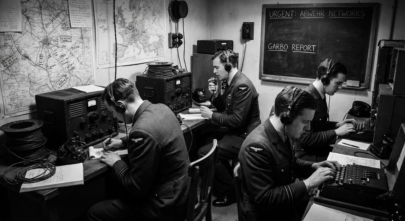 Allied deception planners and invasion charts
