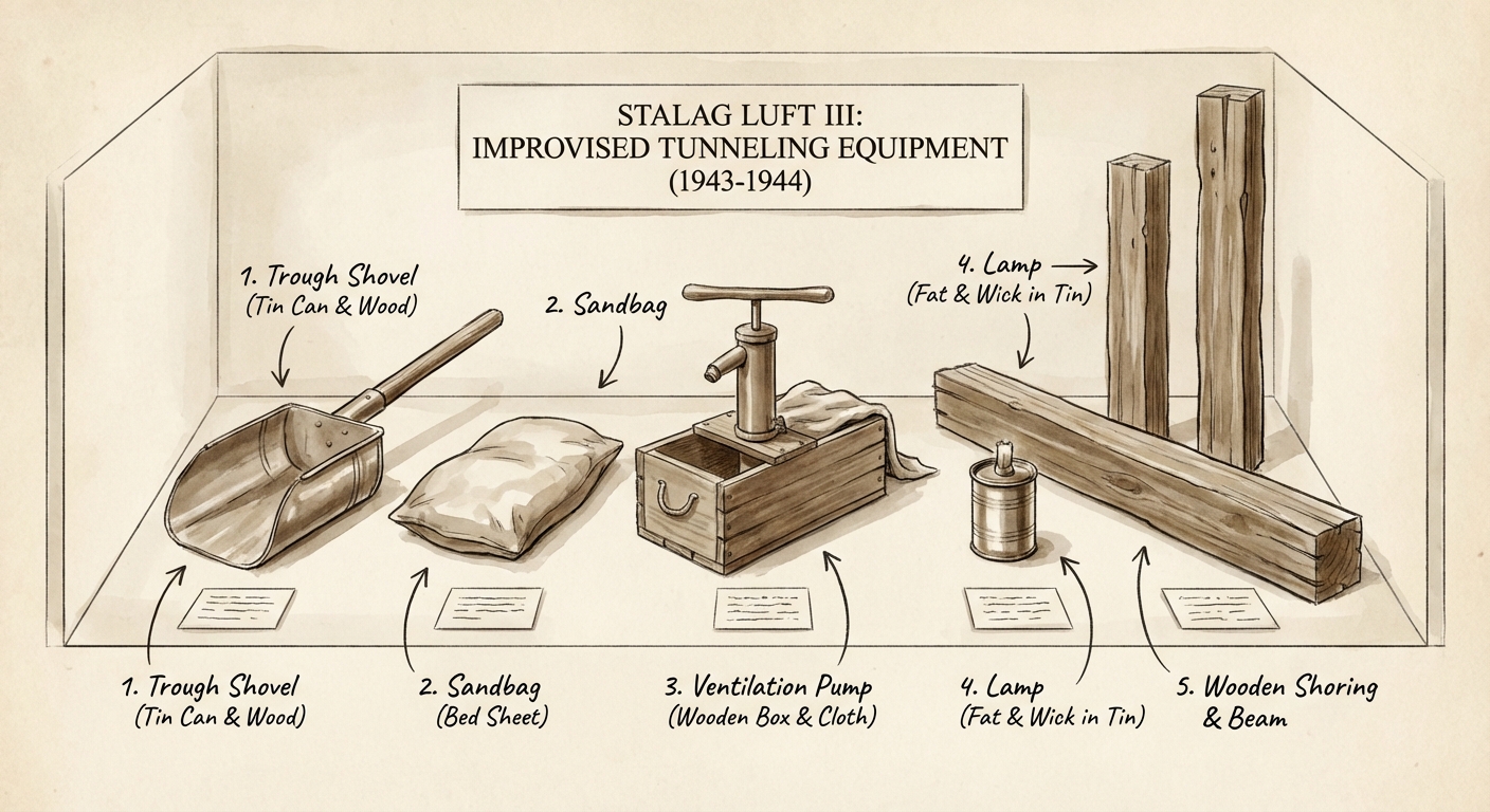 Improvised tunnel tools