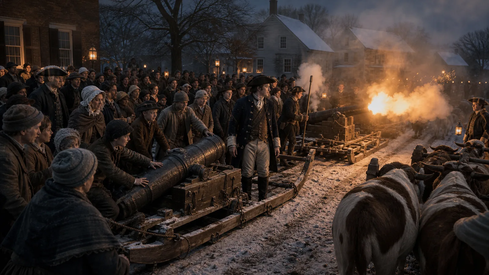 Westfield residents gather to touch Knox cannon as one is fired
