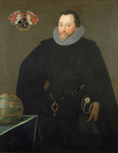 Portrait of Sir Francis Drake (public domain, via Wikimedia Commons)