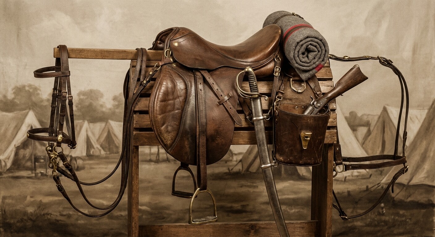 British Light Cavalry Horse and Tack