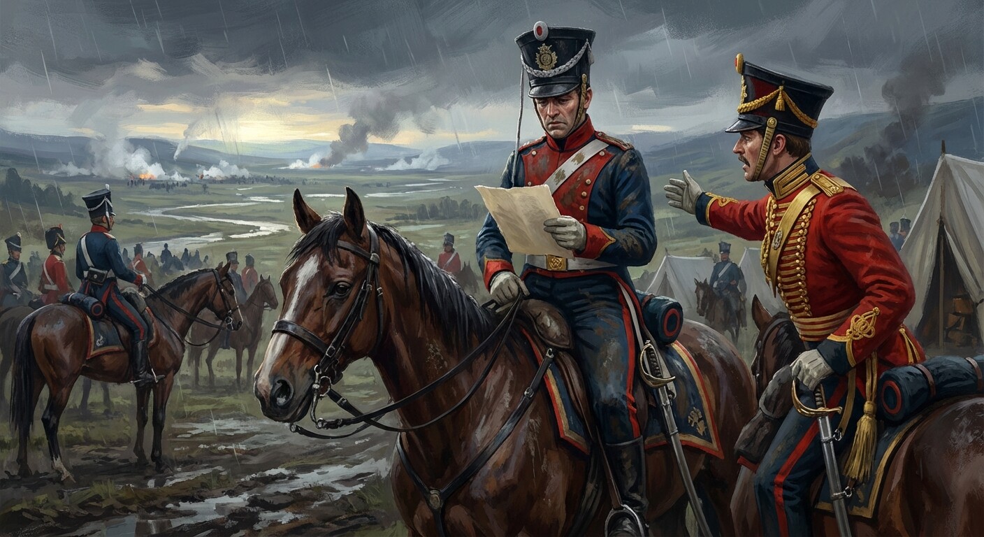 Captain Nolan delivering the fatal order to Lord Lucan