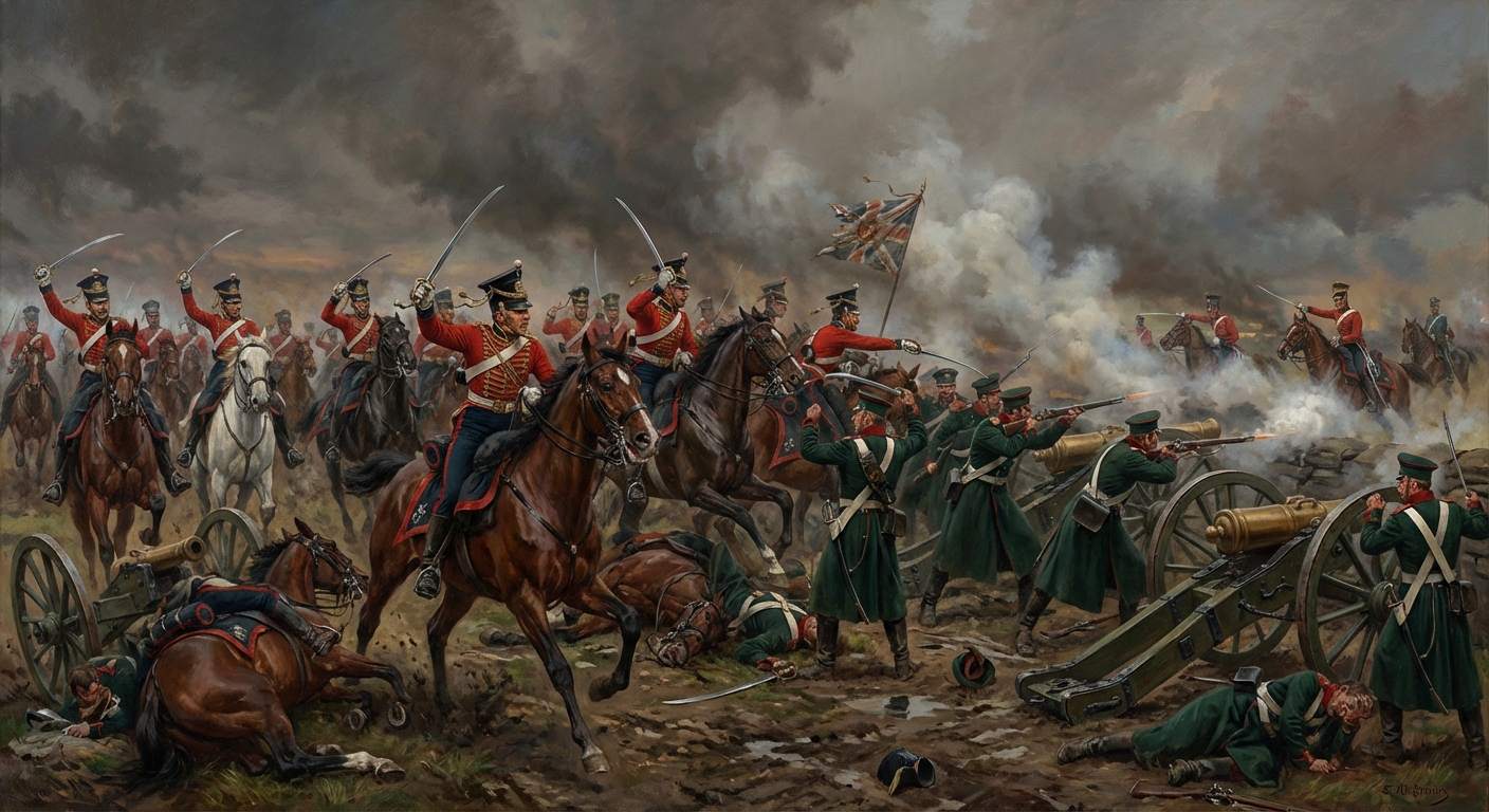 Survivors of the Light Brigade returning from the charge