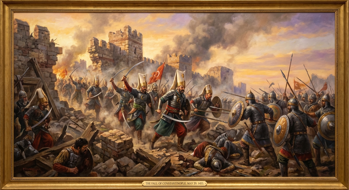 Ottoman Janissaries storming the walls