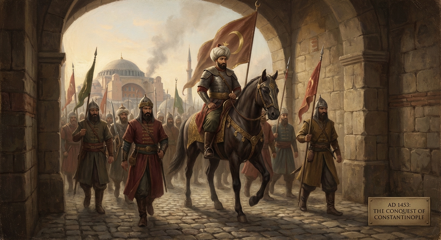 Mehmed II entering Constantinople