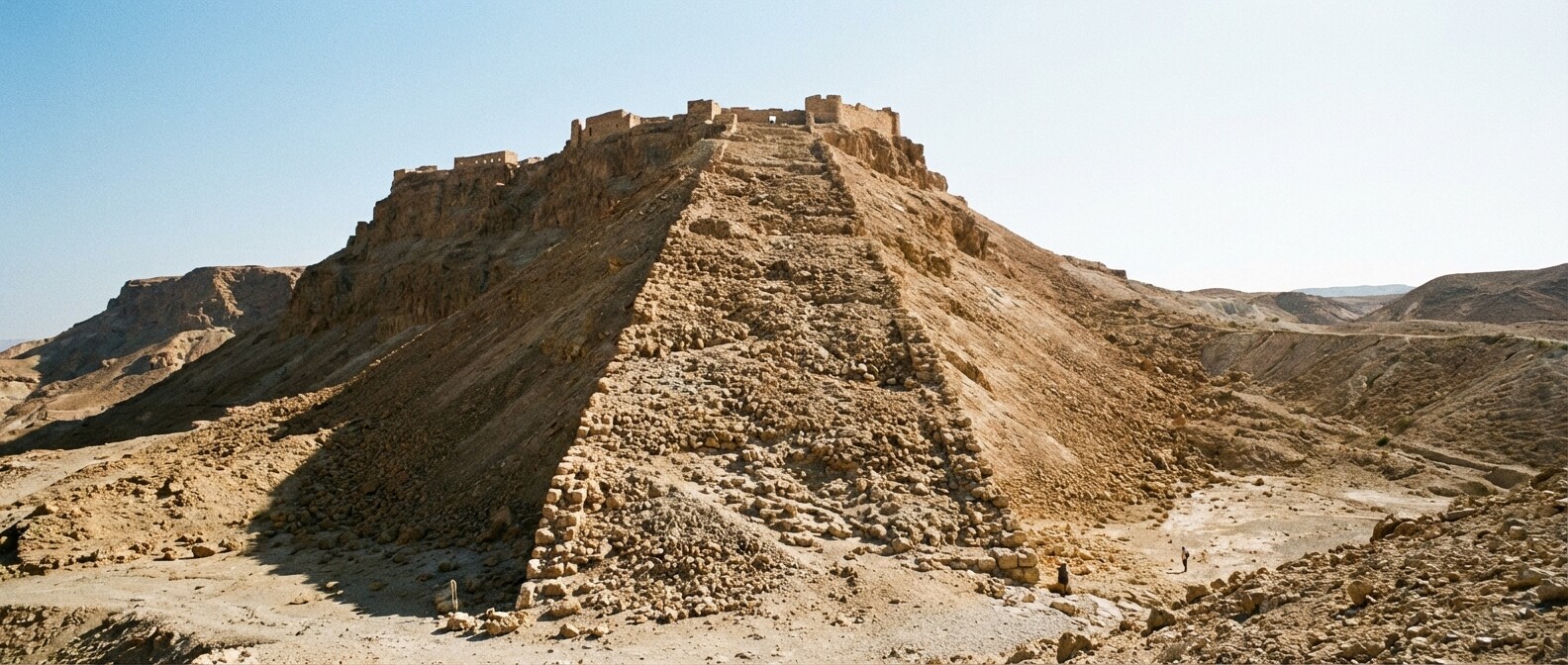 Roman Masada Siege Ramp Engineering