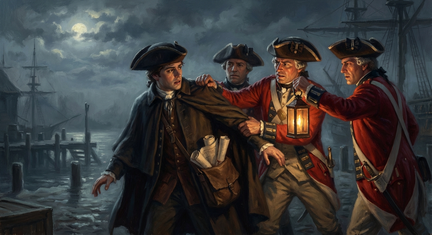 Hale captured by British soldiers