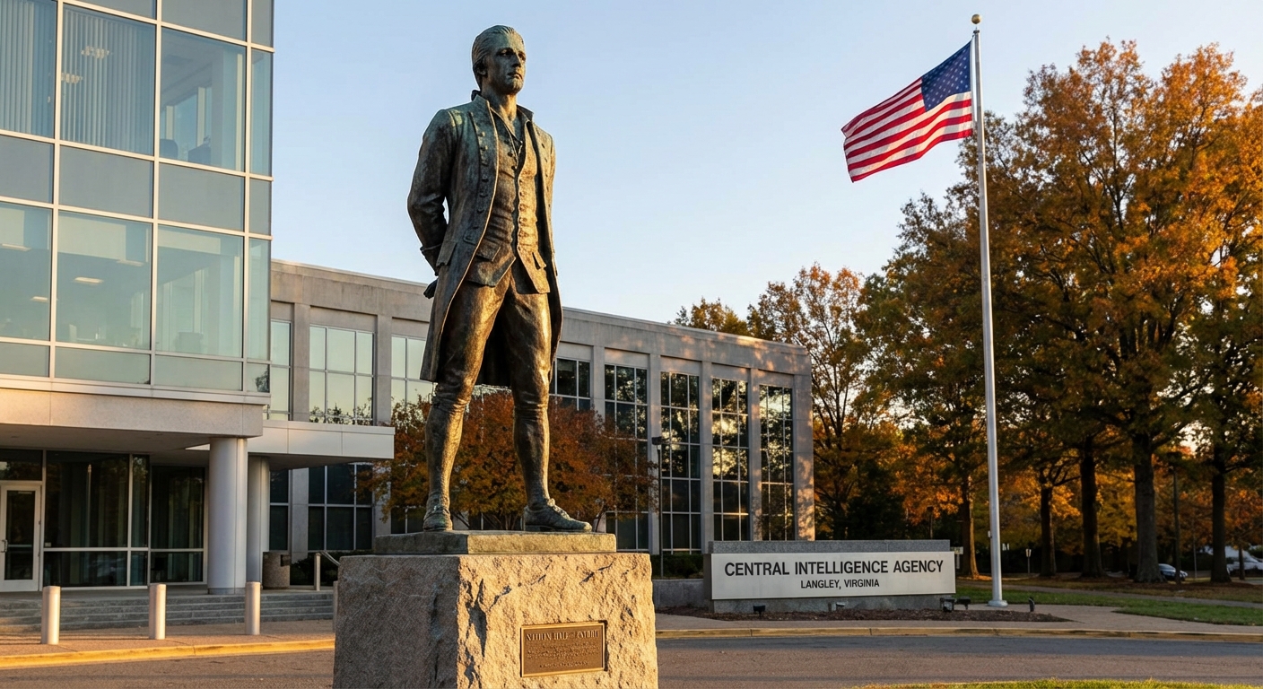 Nathan Hale statue at CIA headquarters