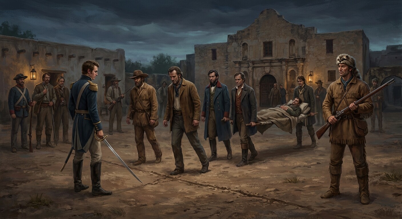 Travis drawing the line in the sand as defenders watch