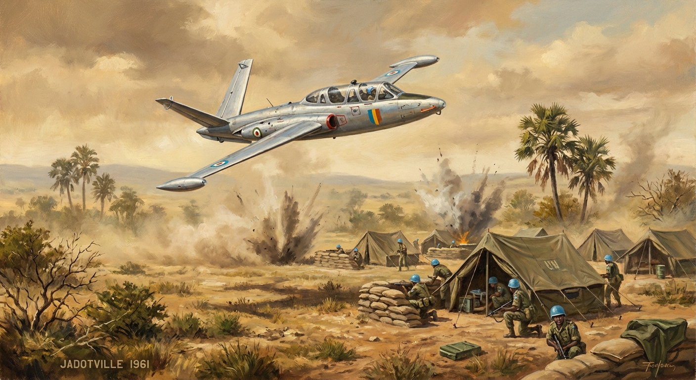 Irish soldiers in defensive position