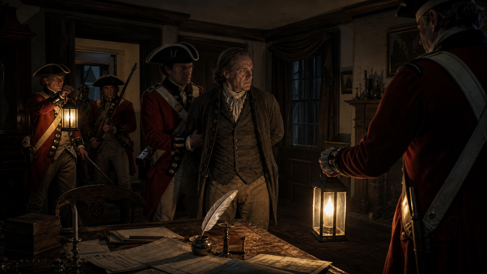 Richard Stockton imprisoned by British forces