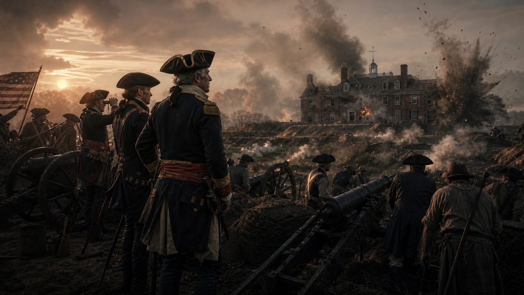 Thomas Nelson Jr. and artillery at Yorktown