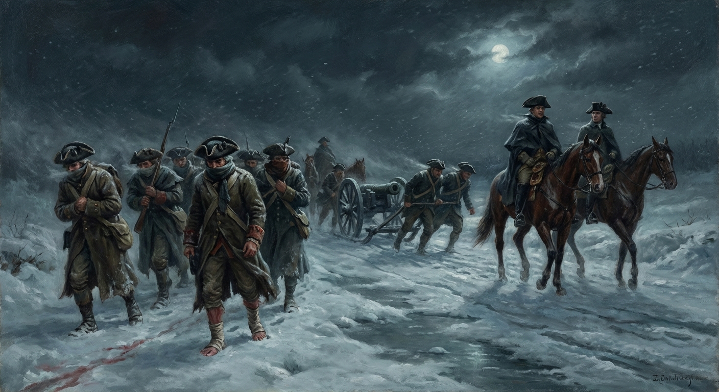 The march to Trenton through the blizzard