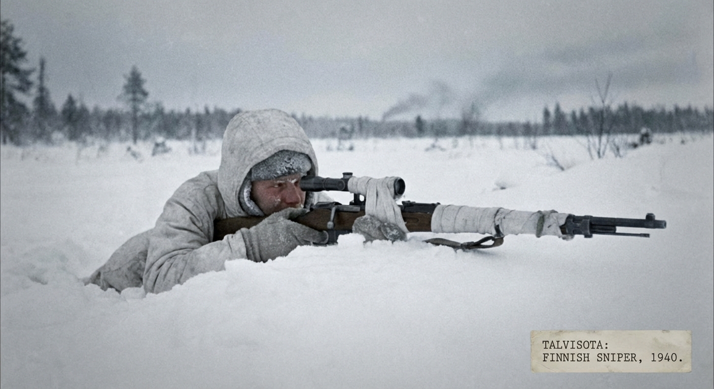 Soviet infantry move through tree line while unseen shots crack from somewhere ahead.