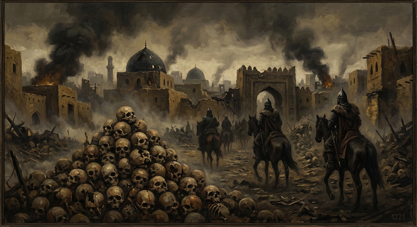 Shah Muhammad fleeing across Persia