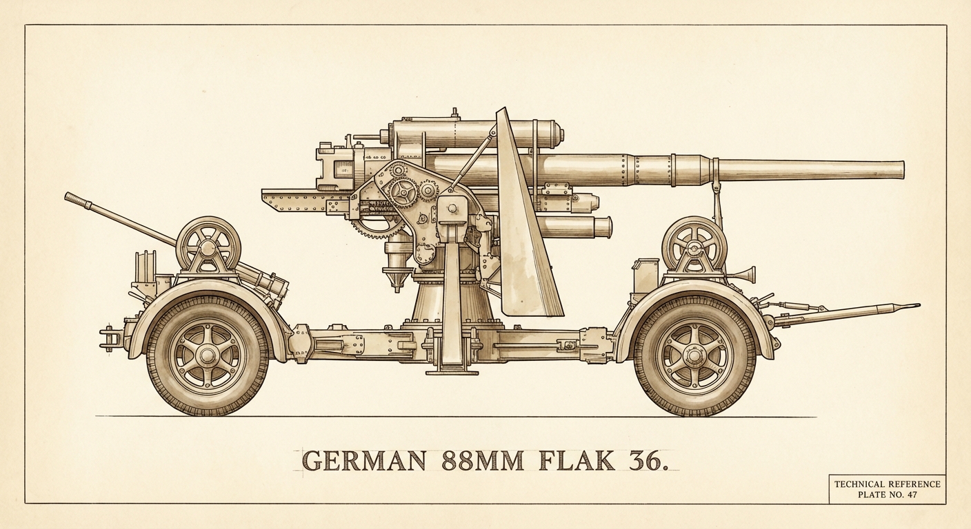 Profile view of The German 88