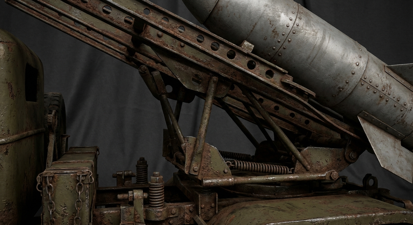 Detail of Katyusha launcher mount