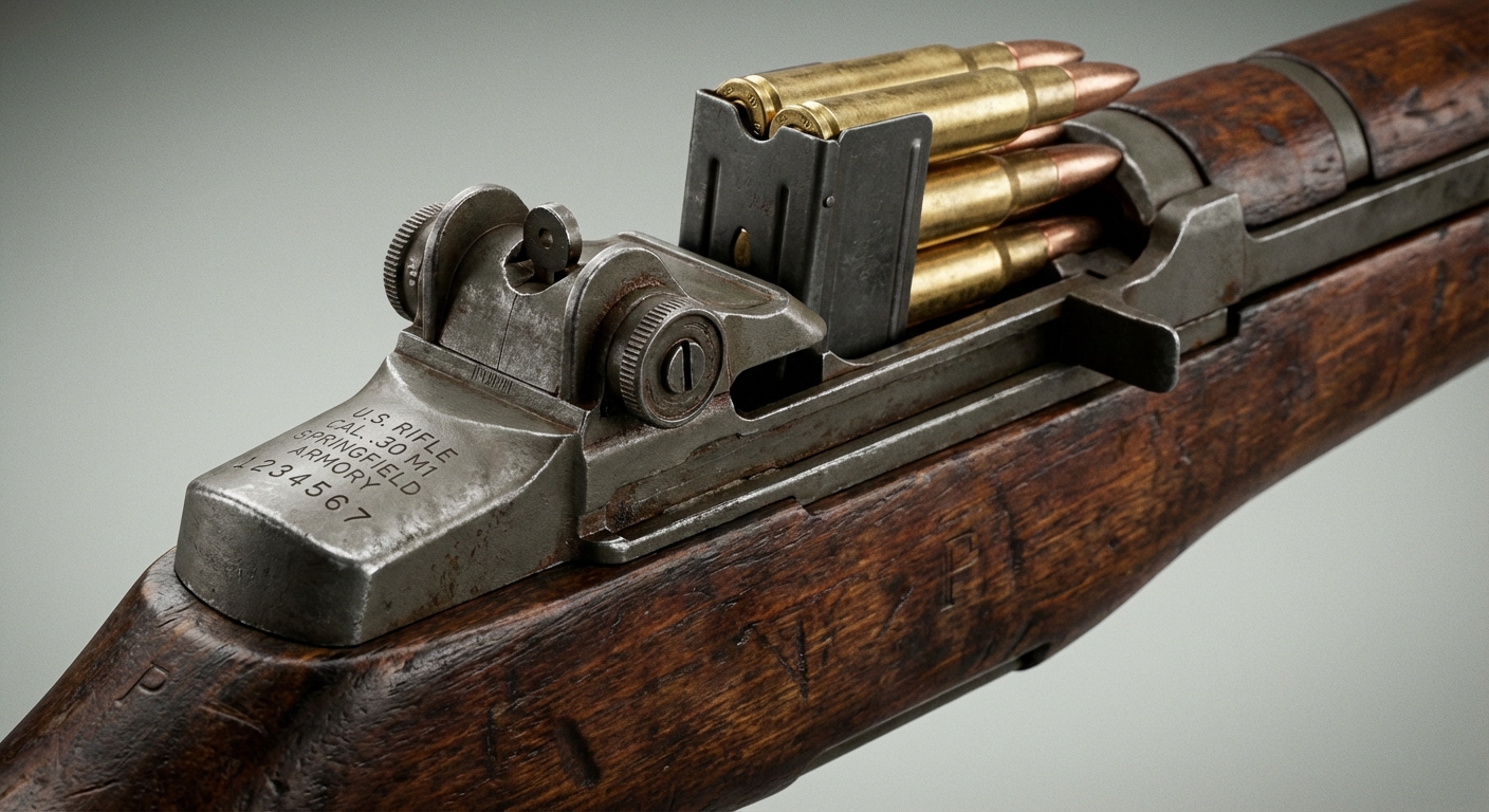 M1 Garand receiver detail