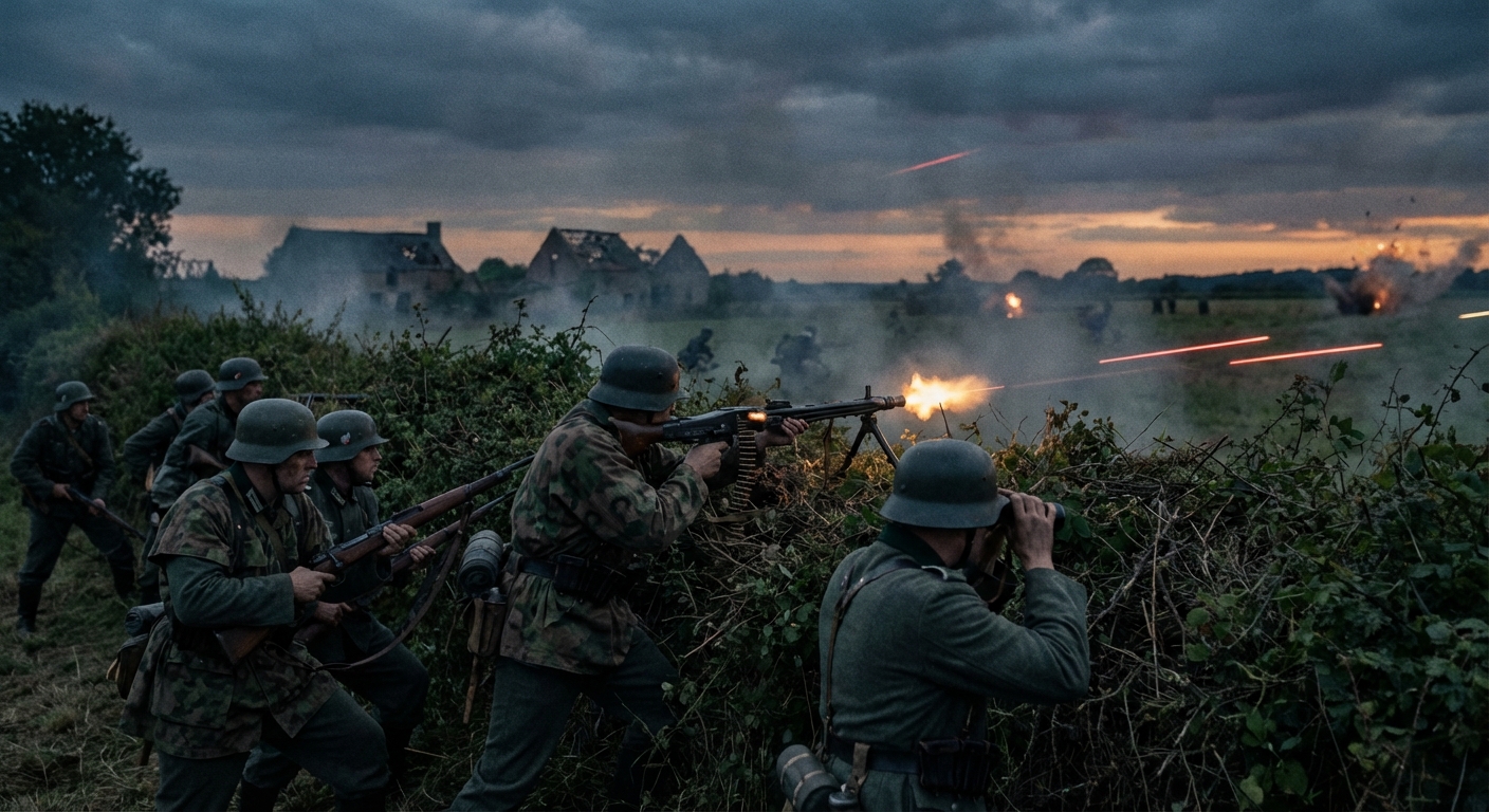 MG 42 team in action