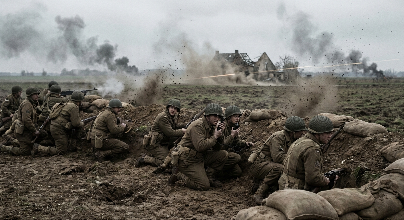 MG 42 barrel change and crew drill