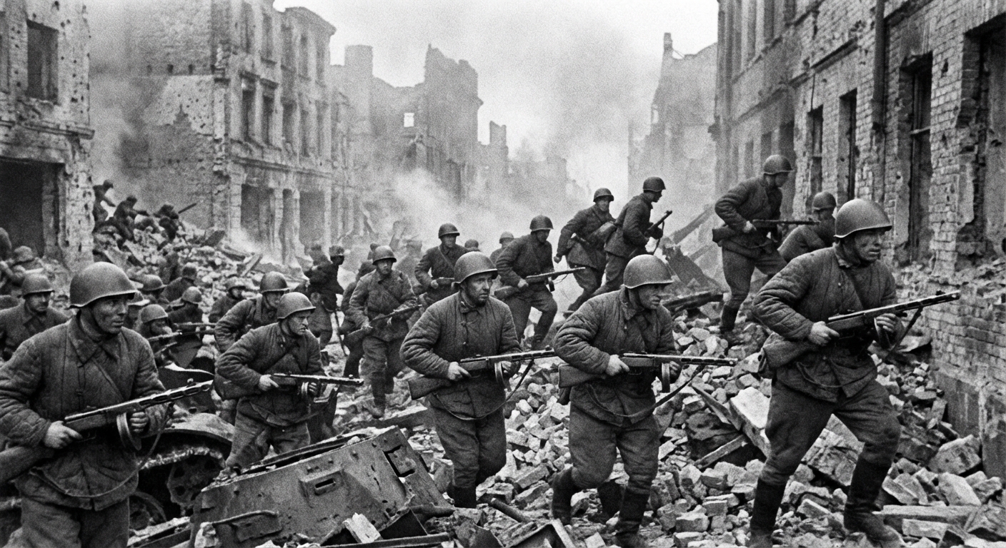 Soviet assault troops with PPSh-41